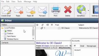 How to Install Outlook Express Classic on Windows 10 [upl. by Derdlim]