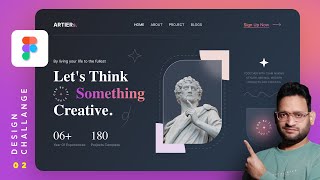Challenge 02 Make A Professional Website UI in Figma 2024 Tutorial In Hindi [upl. by Clayborne]