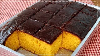 BOLO DE CENOURA FOFINHO E COM CASQUINHA DE CHOCOLATE [upl. by Solraced]