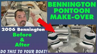 Restoring a Bennington Pontoon Boat  Before amp After [upl. by Bik]