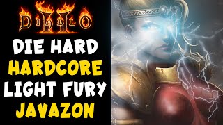 Die Hard Hardcore Lightning Fury Javazon Build for Diablo 2 Resurrected  D2R [upl. by Shewmaker]