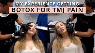 Getting Botox for TMJ  Masseter Botox [upl. by Drabeck626]