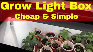 DIY Grow Light Setup For Indoor Gardening Cheap and Simple [upl. by Sokairyk52]