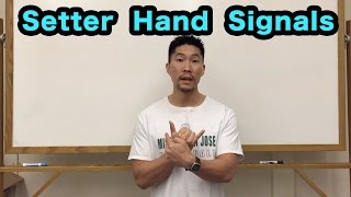 Front Row Setter Hand Signals PART 12  Volleyball Tutorial [upl. by Melliw]