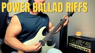 Heavy Metal Power Ballad Guitar Lesson  3 Riffs [upl. by Idonna386]