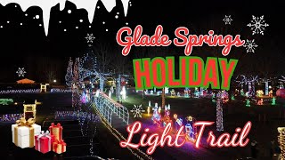 Magical Holiday Light Trail  Glade Springs Resort  4K [upl. by Ahserb]