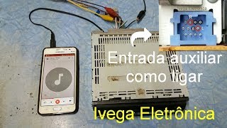 Como ligar entrada auxiliar Pioneer antigo  How to connect Pioneer auxiliary input [upl. by Nidya]