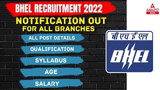 BHEL Recruitment 2022  BHEL Recruitment 2022 For Engineers Freshers  Complete Information [upl. by Shirleen330]