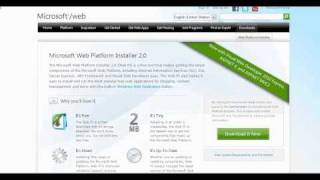 Introduction to Microsoft Web Platform Installer Part 1 [upl. by Nerrawed]