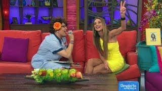 Doña Meche interrogó a Ximena Córdoba la nueva reportera del clima  Despierta América [upl. by Brittney]