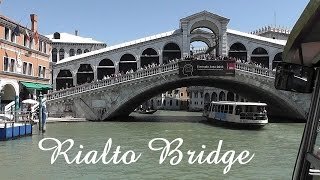 VENICE Rialto Bridge walk on bridge and view from boat [upl. by Alur]