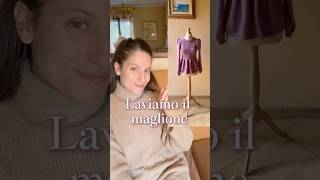 Lavo il maglione in LAVATRICE knitting yarn washing knittingdesign [upl. by Terpstra]