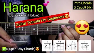 Harana  Parokya Ni Edgar Super Easy Chords😍  For Beginners  Guitar Tutorial [upl. by Sneed453]