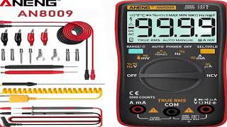 ANENG AN8009 Digital Multimeter Transistor Testers Capacitor TrueRMS Tester Automotive El [upl. by Aihsa]