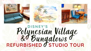 Refurbished Polynesian DVC Deluxe Studio Tour Room 2932 Standard View [upl. by Gar]