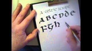 Calligraphy  A Celtic Script Uncial Letters by Yirdy Machar [upl. by Angela745]