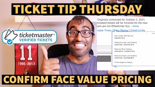 SECRET HACK TO FIND THE FACE VALUE OF TICKETS ON TICKETMASTER  TICKET TIP THURSDAY [upl. by Eyllek]