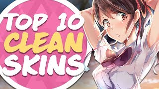 osu Top 10 Clean Skins Compilation Minimalistic [upl. by Leirza216]