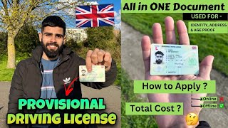 UK Provisional Driving License for International Students  How to Apply for a Provisional License [upl. by Aicenev87]