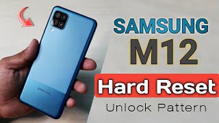 SAMSUNG M12 Hard Reset  Remove pattern lock [upl. by Seko]