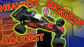 Dirt Cheap MASSIVE Petrol RC Car RIP HEADPHONE USERS Rovan 29cc Baja [upl. by Ticknor]