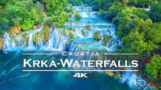 KRKA Waterfalls  National Park Croatia 🇭🇷  by drone 4K remastered [upl. by Wickner]