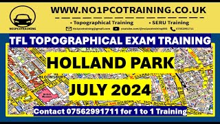 HOLLAND PARK TFL TOPOGRAPHICAL SKILLS ASSESSMENT JULY 2024 TFL TOPOGRAPHICAL EXAM [upl. by Enitsua]