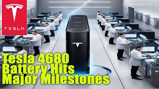 Tesla 4680 Battery Hits Major Milestones [upl. by Komara]