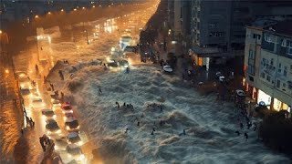 Half of Istanbul is under water Monstrous flood in Turkeys largest city [upl. by Gupta]