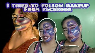 I TRIED TO FOLLOW OF MY SOME FOLLOWERS MAKEUP LOOK IN FACEBOOK  JESRYIEL TEOXON VLOG16 [upl. by Kluge893]