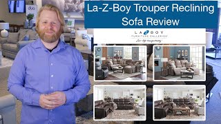 LaZBoy Trouper Reclining Sofa  Sofa Review 17 [upl. by Adnilab]