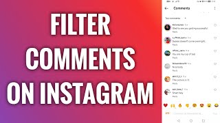 How To Filter Comments On Instagram [upl. by Aylat]