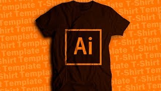 Design a T SHIRT TEMPLATE in ADOBE ILLUSTRATOR IllustratorTutorial [upl. by Yrakcaz]