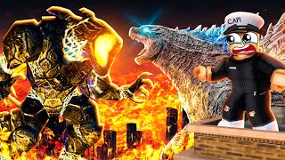 OBSIDIUS vs GODZILLA in ROBLOX [upl. by Rema]