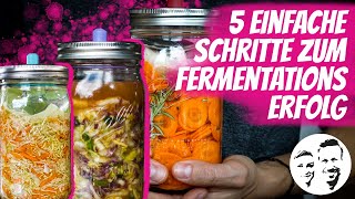 5 einfache Schritte zum Fermentationserfolg Wie du fast jedes Gemüse fermentieren kannst [upl. by Bank]