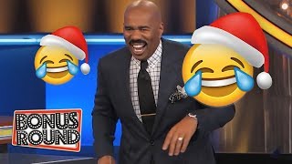 BEST CHRISTMAS Family Feud Questions amp Answers With Steve Harvey  Bonus Round [upl. by Suhail]