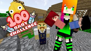 100 BABY CHALLENGE  MINECRAFT 100K 1 [upl. by Dyoll]