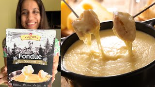 Ready to Eat Cheese Fondue Review  Switzerland Cheese 🧀 Fondue Recipe  ₹1500 😱😱😱 [upl. by Hoye]