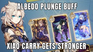 Albedo Changes Make Xiao Hypercarry Stronger  Genshin TCG [upl. by Terchie]