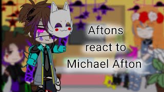 Aftons react to Michael Afton  GlamMike AU  Gacha Plus  FandLove  Read the description [upl. by Einnol]