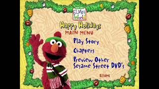 Sesame Street Elmos World Happy Holidays 2002 DVD Main Menu [upl. by Kreit995]