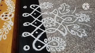 gadapa muggulu gummamu muggueasy border rangoli simple sikku kolam amararama sumaramachariš™¸ [upl. by Ariam372]