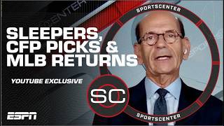 Paul Finebaum’s CFP SLEEPER PICKS  Freddie Freeman’s return ❤️  SportsCenter YT Exclusive [upl. by Gerhardt220]