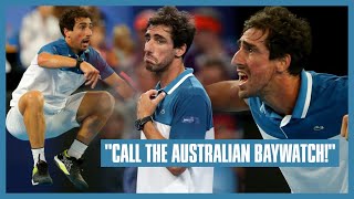 Pablo Cuevas Upset With Best Effort Warning  Call the Australian Baywatch amp Police [upl. by Atig]