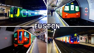 Euston Station  National Rail  Overground  Underground  London [upl. by Furmark920]