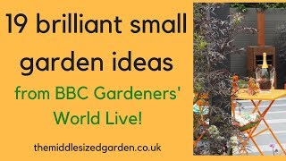 19 brilliant small garden ideas from BBC Gardeners World Live [upl. by Euqnomod]