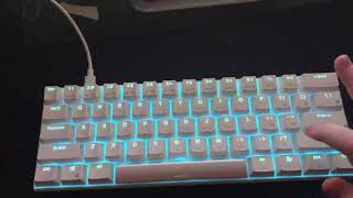 GK61 Blue Switches Sound Test [upl. by Hplodur]