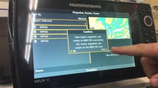 Humminbird waypoint management [upl. by Moclam]