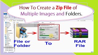 How to create a zip file of multiple images and folders [upl. by Loleta]