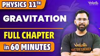 Gravitation Full Chapter in 60 Minutes⏳  Class 11 Physics Chapter 8  CBSEJEE 2024  Anupam Sir [upl. by Kcirad191]